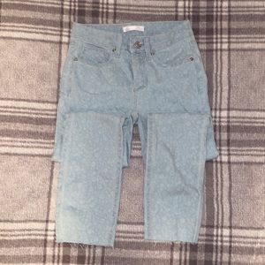 Lauren Conrad Skinny Crop Floral Jeans